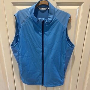 Peter Millar Blue Quilted Golf Vest Size Large